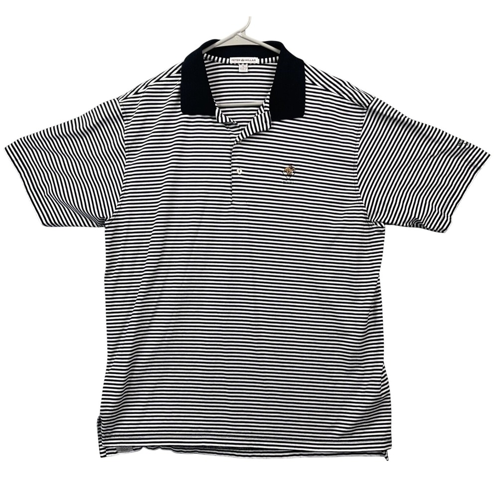 Peter Millar Mens Large Polo Golf Shirt Striped Waterville Golf Club Ireland